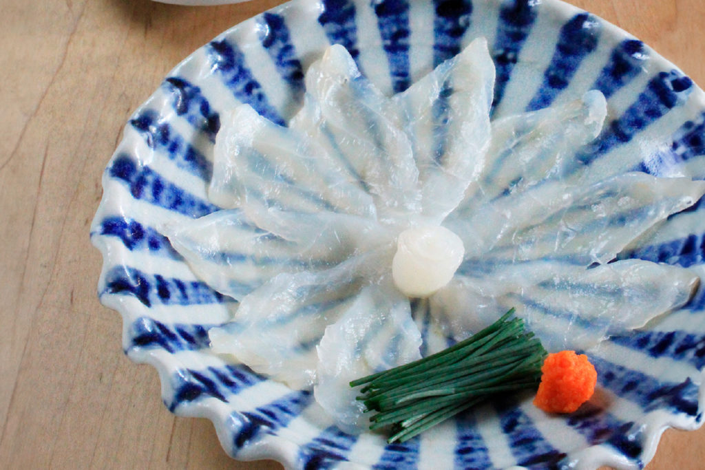 ふぐ料理と、新春おまかせ握りコース